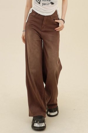 Cute Everyday Outfits, Outfit Inspo Casual Heart Pocket Brown Jeans