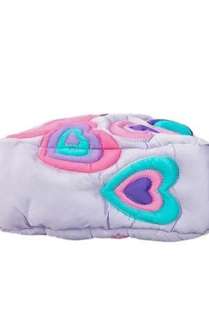 Cute Everyday Outfits, Outfit Inspo Casual Heart Puffer Shoulder Bag