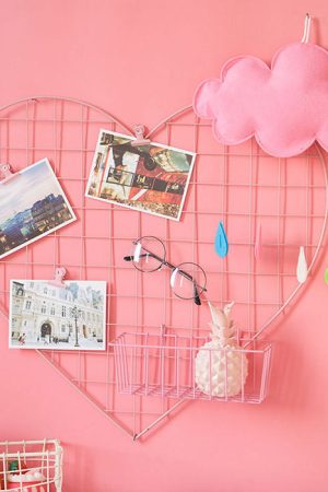 Cute Everyday Outfits, Outfit Inspo Casual Heart-Shaped Grid Wall Organizer