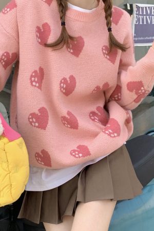 Cute Everyday Outfits, Outfit Inspo Casual Heart Stealer Knit Sweater