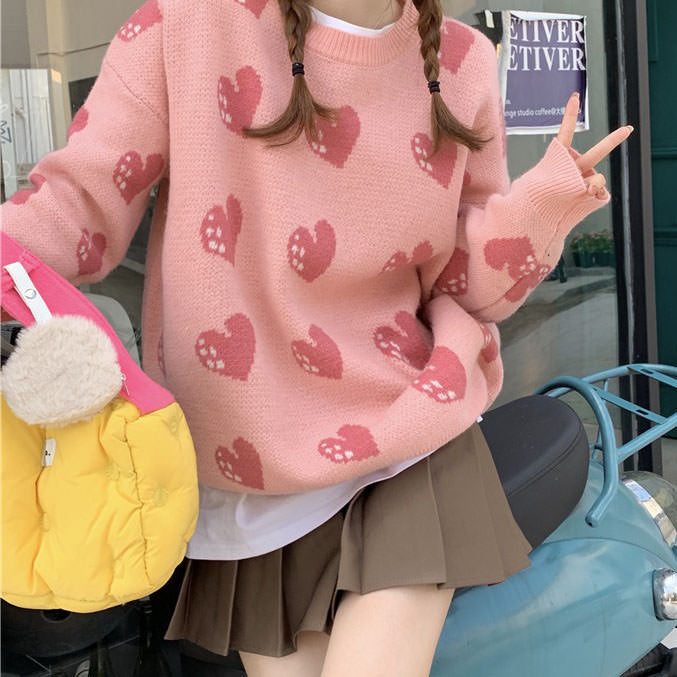 Cute Everyday Outfits, Outfit Inspo Casual Heart Stealer Knit Sweater