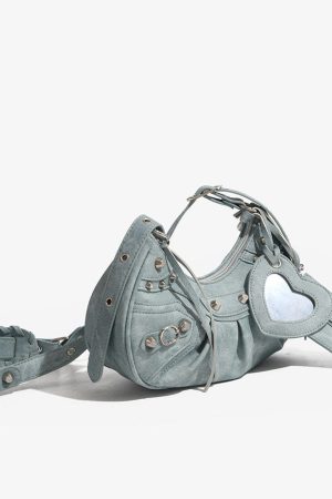 Cute Everyday Outfits, Outfit Inspo Casual Heart Y2K Mini Shoulder Bag