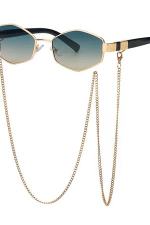 Cute Everyday Outfits, Outfit Inspo Casual Hexagonal Sunglasses with Chain