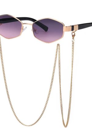 Cute Everyday Outfits, Outfit Inspo Casual Hexagonal Sunglasses with Chain