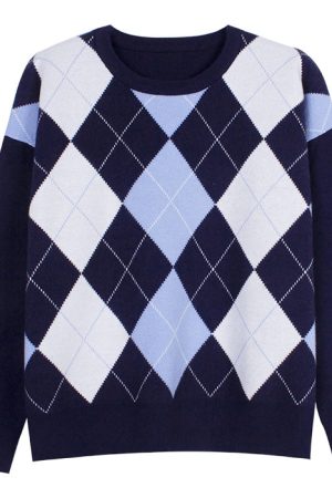 Cute Everyday Outfits, Outfit Inspo Casual High School Argyle Jumper