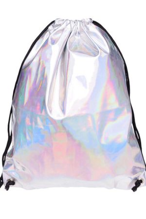 Cute Everyday Outfits, Outfit Inspo Casual Holo Drawstring Bag