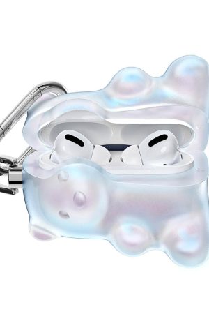 Cute Everyday Outfits, Outfit Inspo Casual Holographic Gummy Bear AirPods Case