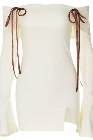 Cute Everyday Outfits, Outfit Inspo Casual Hopeless Romantic Off Shoulder Mini Dress