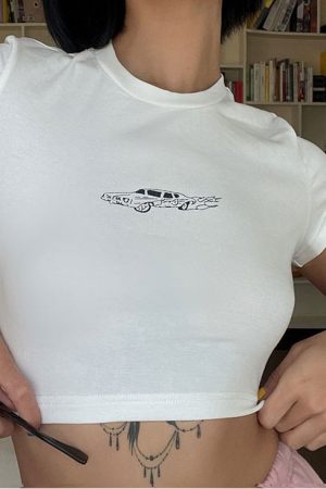 Cute Everyday Outfits, Outfit Inspo Casual Hot Wheels Crop Top