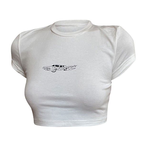 Cute Everyday Outfits, Outfit Inspo Casual Hot Wheels Crop Top