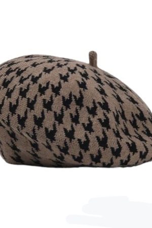 Cute Everyday Outfits, Outfit Inspo Casual Houndstooth Beret