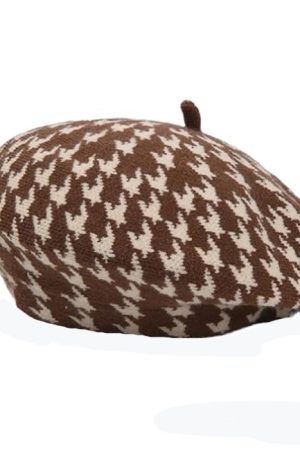 Cute Everyday Outfits, Outfit Inspo Casual Houndstooth Beret