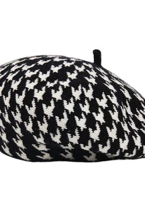 Cute Everyday Outfits, Outfit Inspo Casual Houndstooth Beret