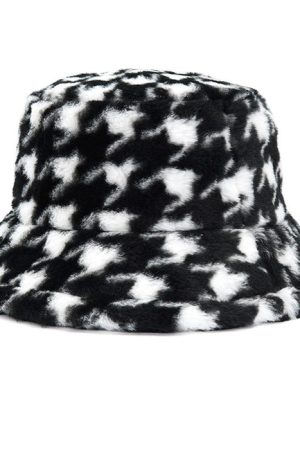 Cute Everyday Outfits, Outfit Inspo Casual Houndstooth Bucket Hat