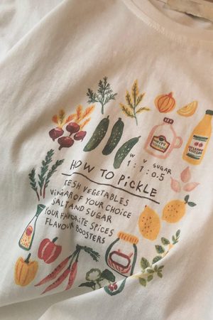 Cute Everyday Outfits, Outfit Inspo Casual How To Pickle Aesthetic Print Graphic T-Shirt