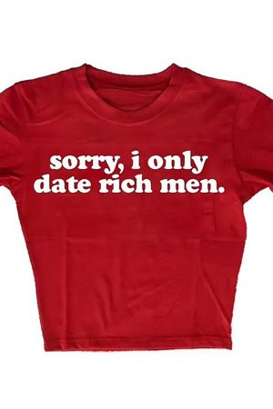 Cute Everyday Outfits, Outfit Inspo Casual I Date Only Rich Men Y2K Crop Top