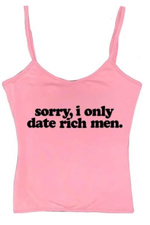 Cute Everyday Outfits, Outfit Inspo Casual I Date Only Rich Men Y2K Tank Top