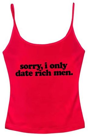 Cute Everyday Outfits, Outfit Inspo Casual I Date Only Rich Men Y2K Tank Top