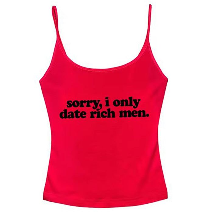 Cute Everyday Outfits, Outfit Inspo Casual I Date Only Rich Men Y2K Tank Top