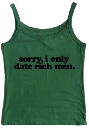 Cute Everyday Outfits, Outfit Inspo Casual I Date Only Rich Men Y2K Tank Top