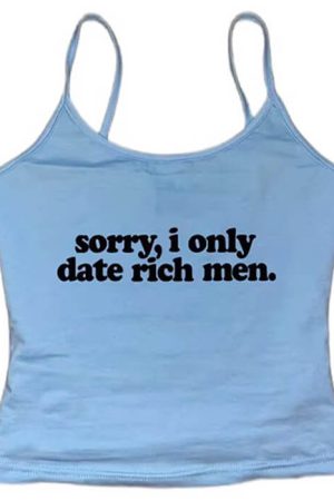 Cute Everyday Outfits, Outfit Inspo Casual I Date Only Rich Men Y2K Tank Top