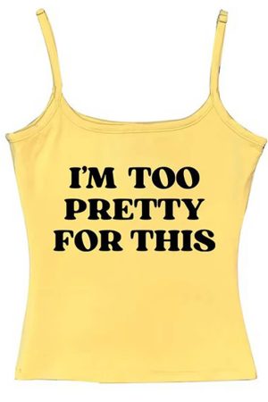 Cute Everyday Outfits, Outfit Inspo Casual I'm Too Pretty For This Y2K Tank Top