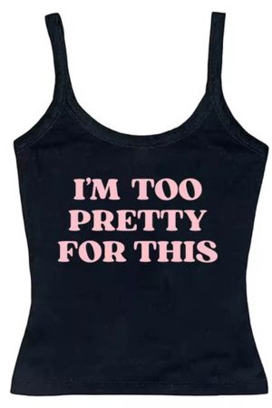 Cute Everyday Outfits, Outfit Inspo Casual I'm Too Pretty For This Y2K Tank Top