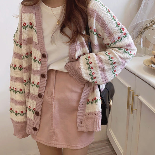 Cute Everyday Outfits, Outfit Inspo Casual In The Garden Floral Cardigan
