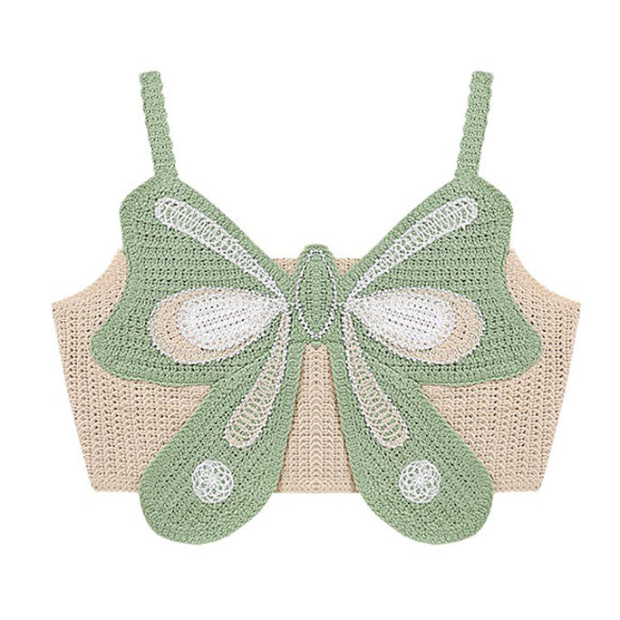 Cute Everyday Outfits, Outfit Inspo Casual Indie Aesthetic Butterfly Crochet Top