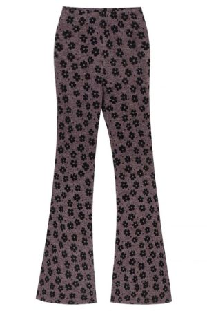 Cute Everyday Outfits, Outfit Inspo Casual Indie Aesthetic Floral Flare Trousers