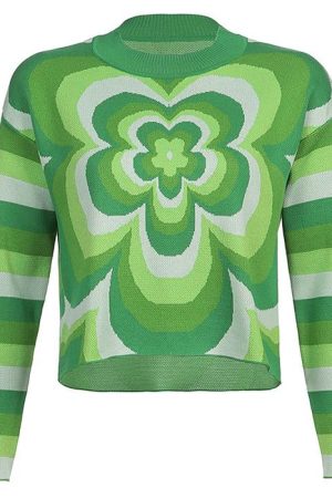 Cute Everyday Outfits, Outfit Inspo Casual Indie Aesthetic Flower Sweater