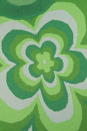 Cute Everyday Outfits, Outfit Inspo Casual Indie Aesthetic Flower Sweater