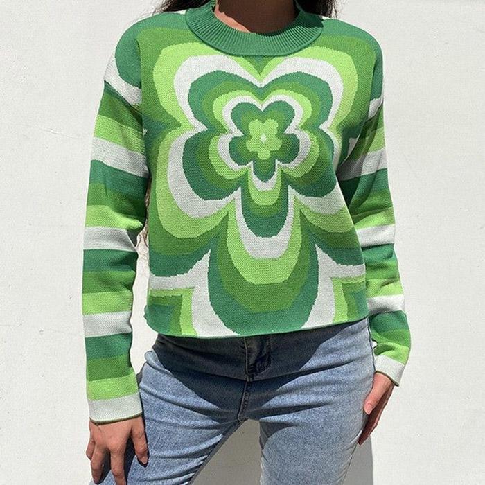 Cute Everyday Outfits, Outfit Inspo Casual Indie Aesthetic Flower Sweater Cute Everyday Outfits, Outfit Inspo Casual Indie Aesthetic Flower Sweater