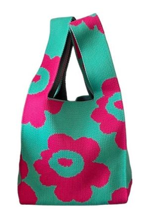 Cute Everyday Outfits, Outfit Inspo Casual Indie Aesthetic Flower Tote Bag