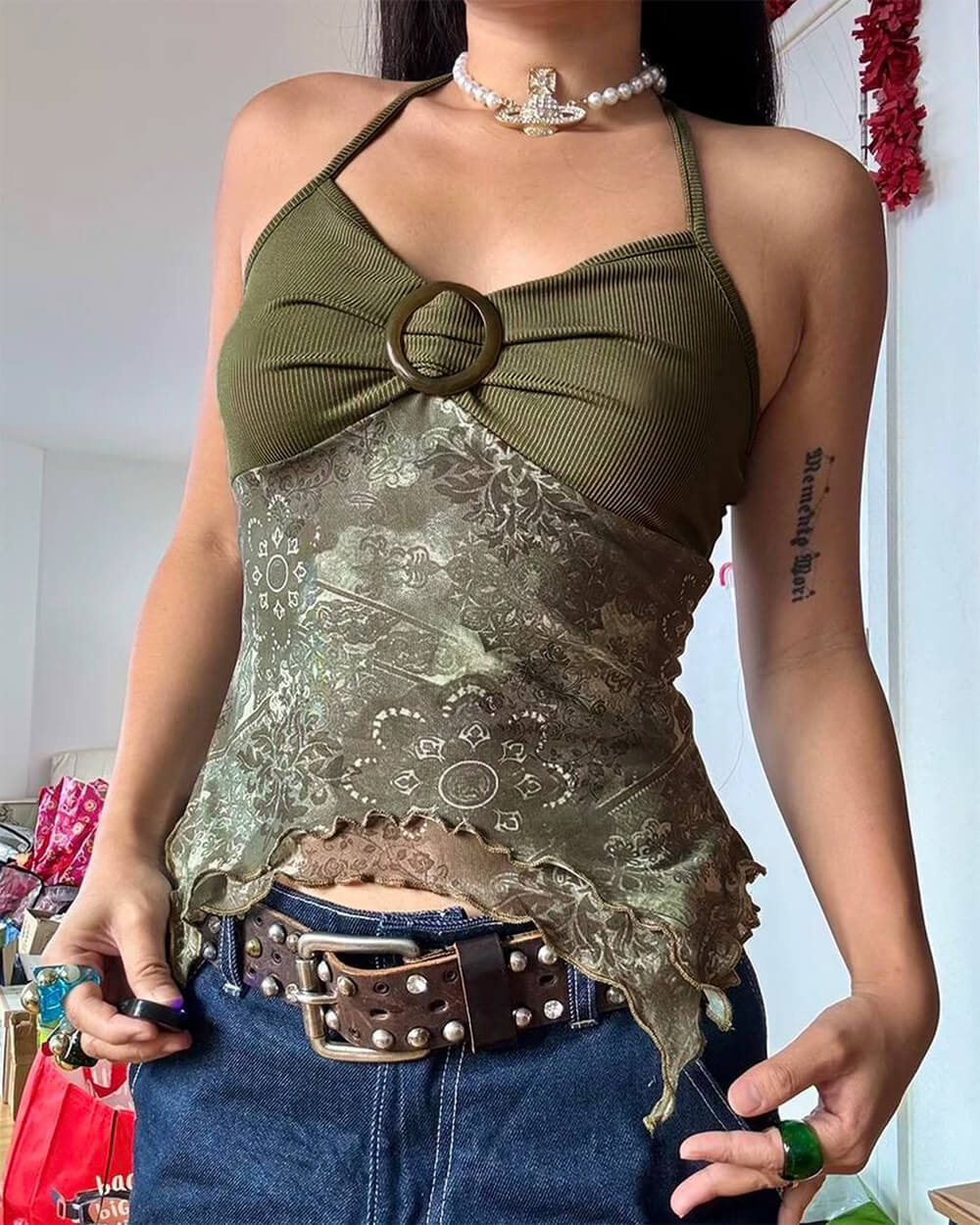 Cute Everyday Outfits, Outfit Inspo Casual Indie Aesthetic Lace Halter Top Cute Everyday Outfits, Outfit Inspo Casual Indie Aesthetic Lace Halter Top