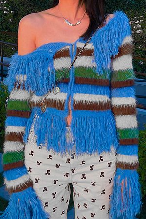 Cute Everyday Outfits, Outfit Inspo Casual Indie Aesthetic Striped Fringe Top