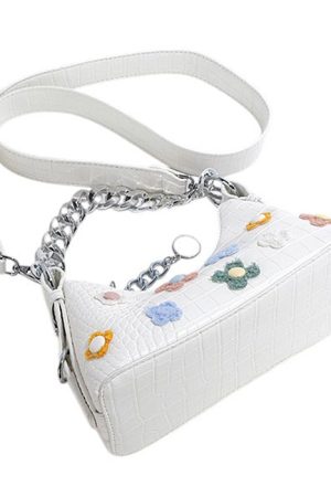 Cute Everyday Outfits, Outfit Inspo Casual Indie Flowers Shoulder Bag