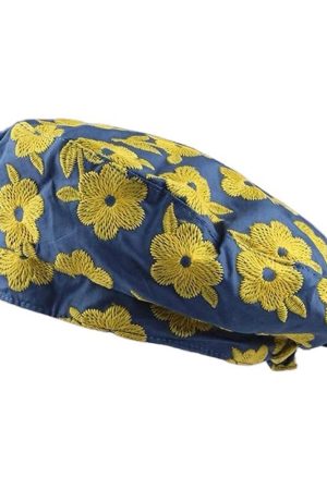 Cute Everyday Outfits, Outfit Inspo Casual Indie Kid Floral Embroidery Beret Hat