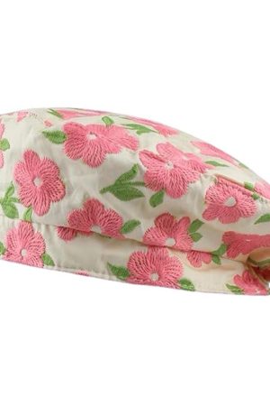 Cute Everyday Outfits, Outfit Inspo Casual Indie Kid Floral Embroidery Beret Hat