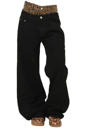 Cute Everyday Outfits, Outfit Inspo Casual Inner Leopard Layered Jeans