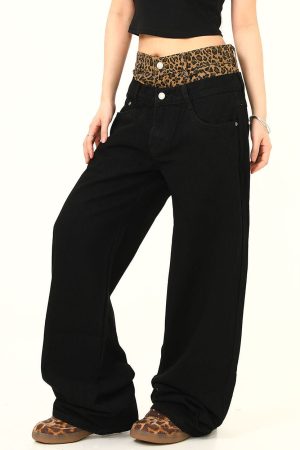 Cute Everyday Outfits, Outfit Inspo Casual Inner Leopard Layered Jeans