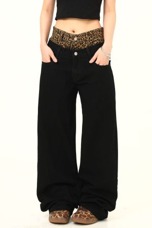 Cute Everyday Outfits, Outfit Inspo Casual Inner Leopard Layered Jeans