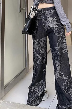 Cute Everyday Outfits, Outfit Inspo Casual Japanese Dragon Aesthetic Jeans