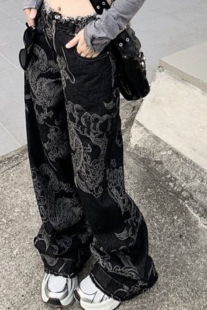Cute Everyday Outfits, Outfit Inspo Casual Japanese Dragon Aesthetic Jeans