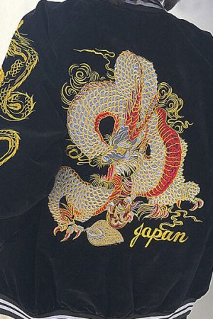 Cute Everyday Outfits, Outfit Inspo Casual Japanese Dragon Bomber Jacket