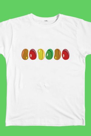 Cute Everyday Outfits, Outfit Inspo Casual Jelly Beans Embroidered T-Shirt