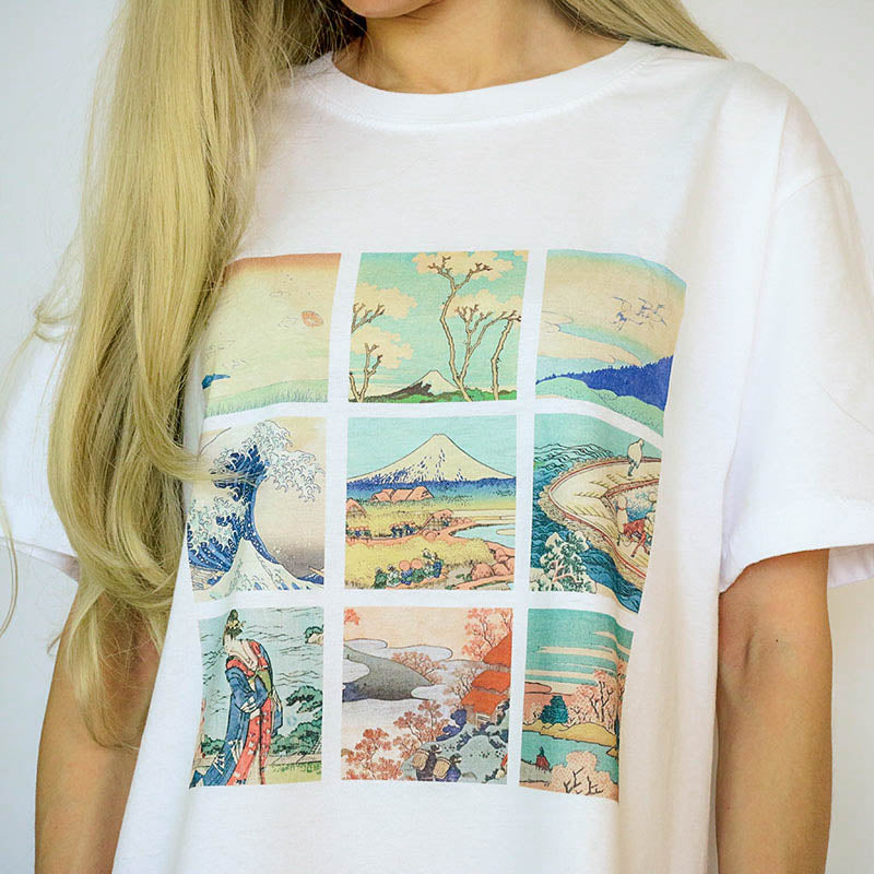 Cute Everyday Outfits, Outfit Inspo Casual Katsushika Hokusai Tee