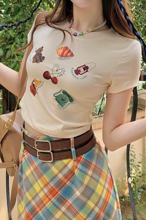 Cute Everyday Outfits, Outfit Inspo Casual Kawaii Aesthetic Baby Tee