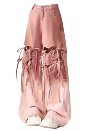 Cute Everyday Outfits, Outfit Inspo Casual Knee-Heart Gradient Pants