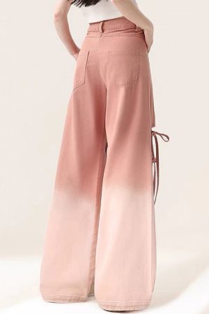 Cute Everyday Outfits, Outfit Inspo Casual Knee-Heart Gradient Pants